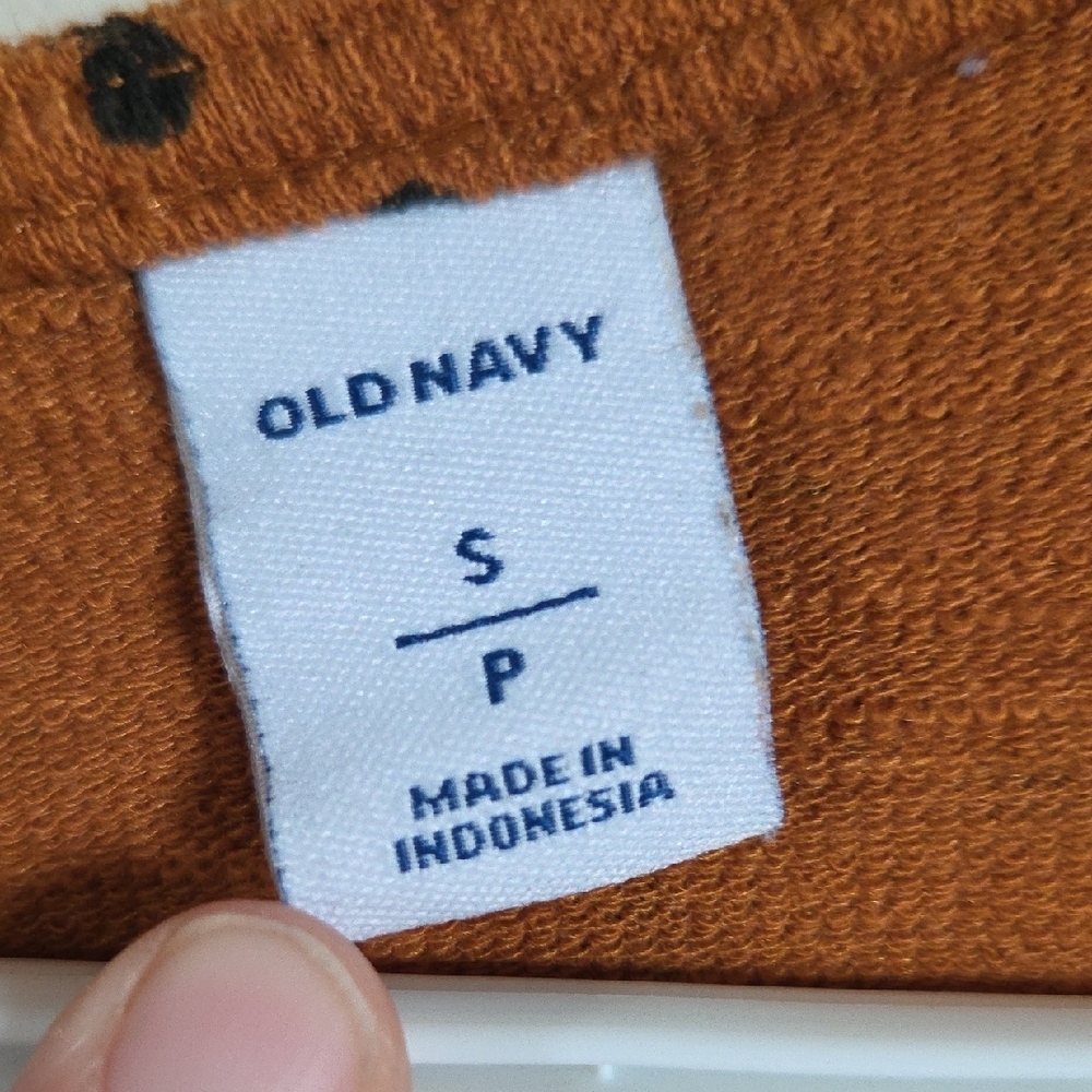 Old Navy Brown/Burnt Orange Polka Dot Romper Jumpsuit Size S - Picture 3 of 10